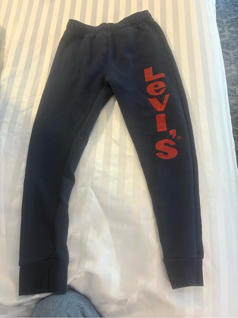 Levi's Black Joggers with Red Vertical Logo